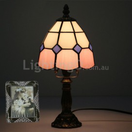 6 Inch Height: 12 Inch Mediterranean Stained Glass Table Lamp