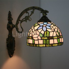 8 Inch European Stained Glass Wall Light