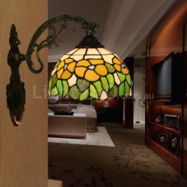 8 Inch European Stained Glass Wall Light