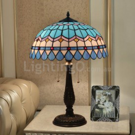 Mediterranean Stained Glass Mediterranean Style Table Lamp
