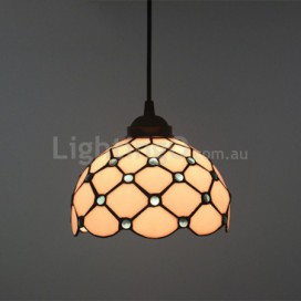 12 Inch European Stained Glass Pendant Light