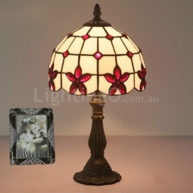 8 Inch European Stained Glass Table Lamp