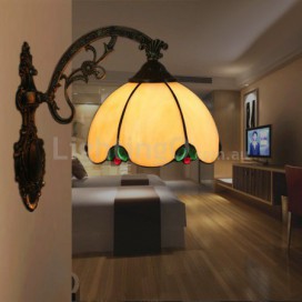 8 Inch American Simple Stained Glass Wall Light