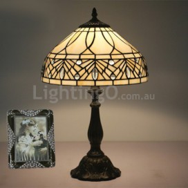 12 Inch European Stained Glass Table Lamp