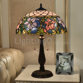 16 Inch European Stained Glass Table Lamp