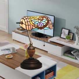 Mediterranean Stained Glass Table Lamp