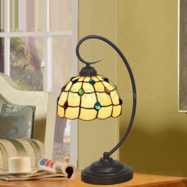 8 Inch European Stained Glass Table Lamp