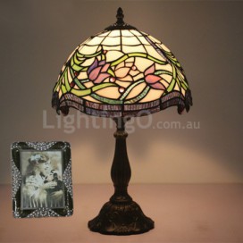 12 Inch European Stained Glass Table Lamp