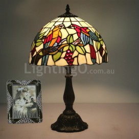 12 Inch European Stained Glass Table Lamp