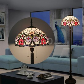 16 Inch European Retro Stained Glass Floor Lamp