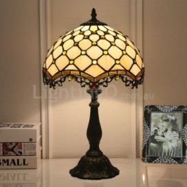 12 Inch European Stained Glass Palace Style Table Lamp