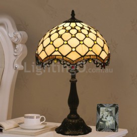 12 Inch European Stained Glass Palace Style Table Lamp
