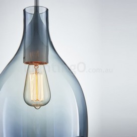 1 Light Glass Pendant Light with Glass Shade