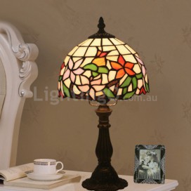 8 Inch European Stained Glass Table Lamp