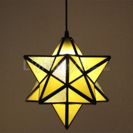 12 Inch European Stained Glass Pendant Light