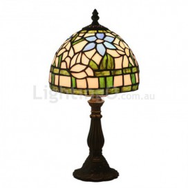 8 Inch European Stained Glass Table Lamp
