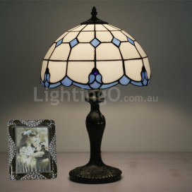12 Inch American Simple Stained Glass Table Lamp