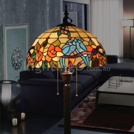 16 Inch European Stained Glass Floor Lamp