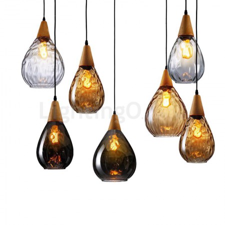 1 Light Nordic Style Modern/Contemporary Glass Pendant Light