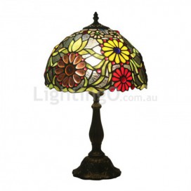 12 Inch Rural Stained Glass Table Lamp