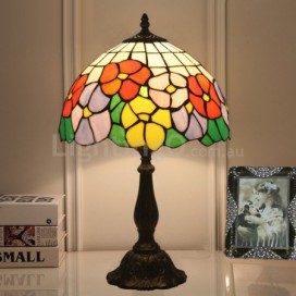 12 Inch European Stained Glass Table Lamp