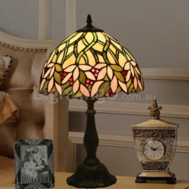 12 Inch European Stained Glass Table Lamp