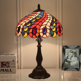 12 Inch European Stained Glass Table Lamp