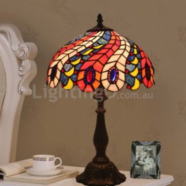 12 Inch European Stained Glass Table Lamp