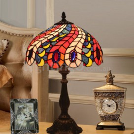 12 Inch European Stained Glass Table Lamp