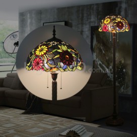 16 Inch European Stained Glass Floor Lamp