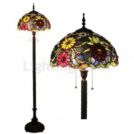 16 Inch European Stained Glass Floor Lamp