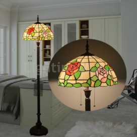 16 Inch European Stained Glass Floor Lamp