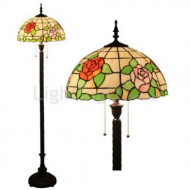 16 Inch European Stained Glass Floor Lamp