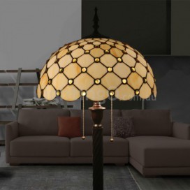 16 Inch European Stained Glass Floor Lamp