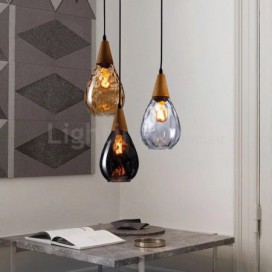 1 Light Nordic Style Modern/Contemporary Glass Pendant Light