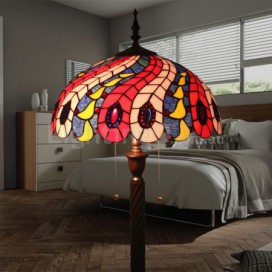 16 Inch European Stained Glass Floor Lamp