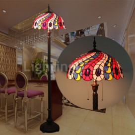 16 Inch European Stained Glass Floor Lamp