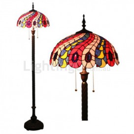 16 Inch European Stained Glass Floor Lamp