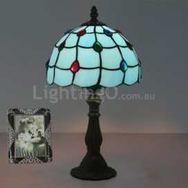 8 Inch European Stained Glass Table Lamp