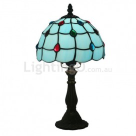 8 Inch European Stained Glass Table Lamp