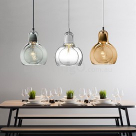 1 Light Nordic Style Modern/Contemporary Glass Pendant Light