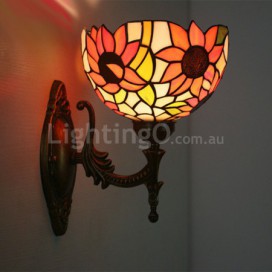 8 Inch European Stained Glass Wall Light