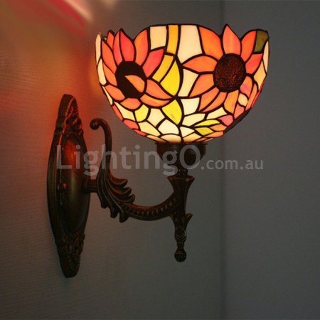 8 Inch European Stained Glass Wall Light