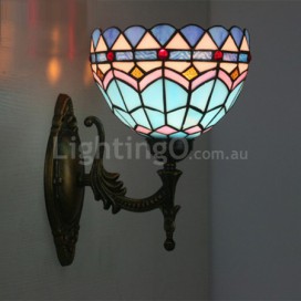 8 Inch European Stained Glass Wall Light