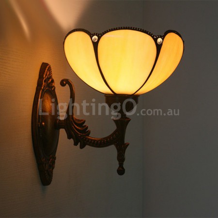 8 Inch European Stained Glass Wall Light