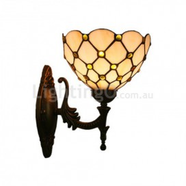 8 Inch European Stained Glass Wall Light