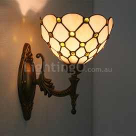 8 Inch European Stained Glass Wall Light