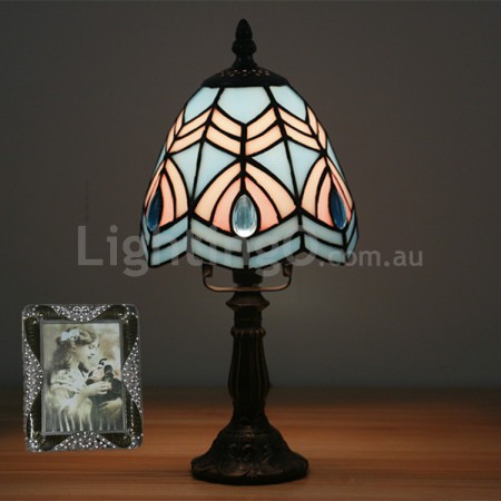 6 Inch European Stained Glass Table Lamp