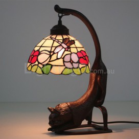 8 Inch European Stained Glass Table Lamp