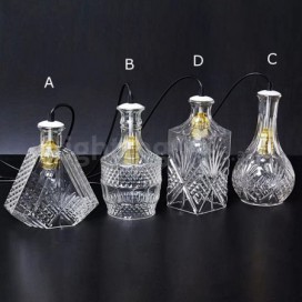 1 Light Rustic/Lodge Glass Pendant Light